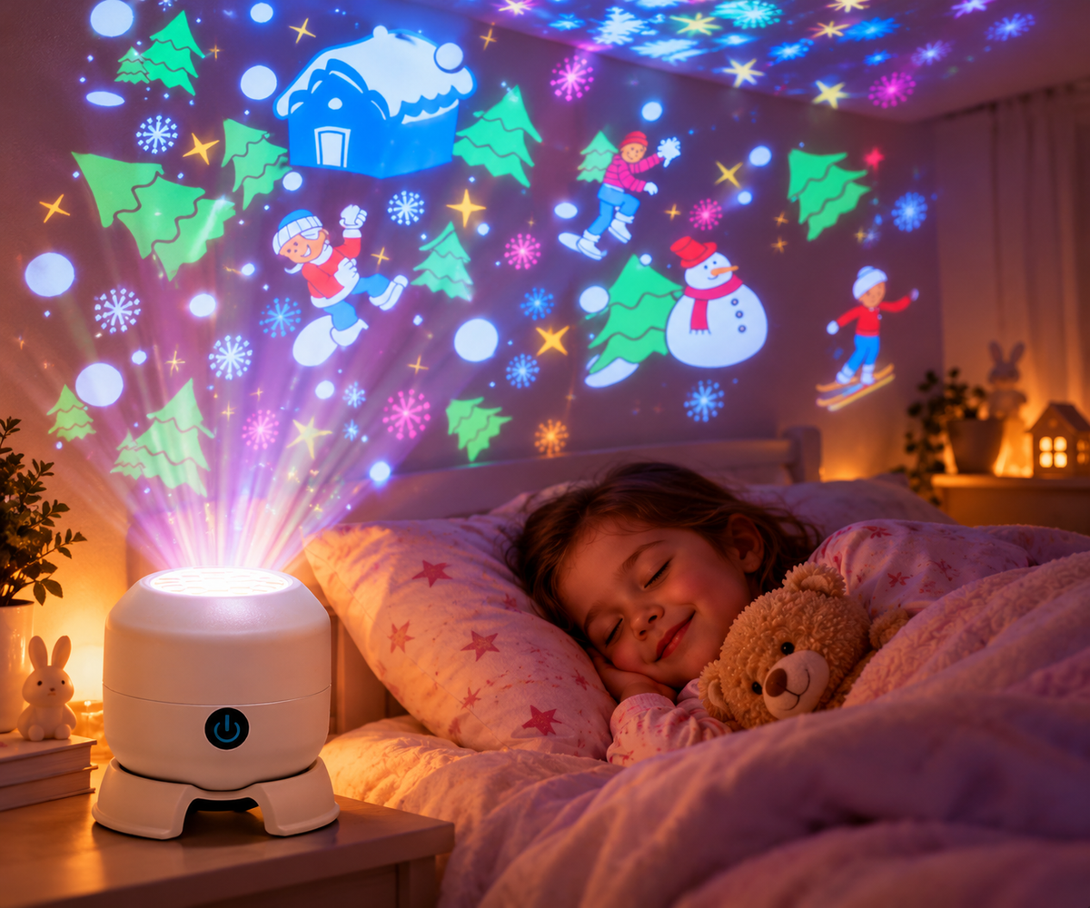 Proyector infantil navideño de estrellas | Sueñalia